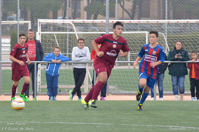 Cadete B vs E.F. Ciudad de Yecla - Jornada 4 - 2015